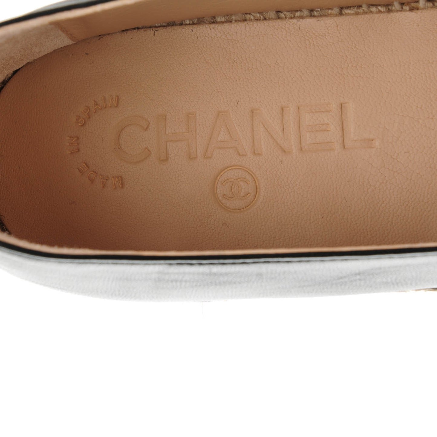 Lambskin CC Espadrilles 40 Black