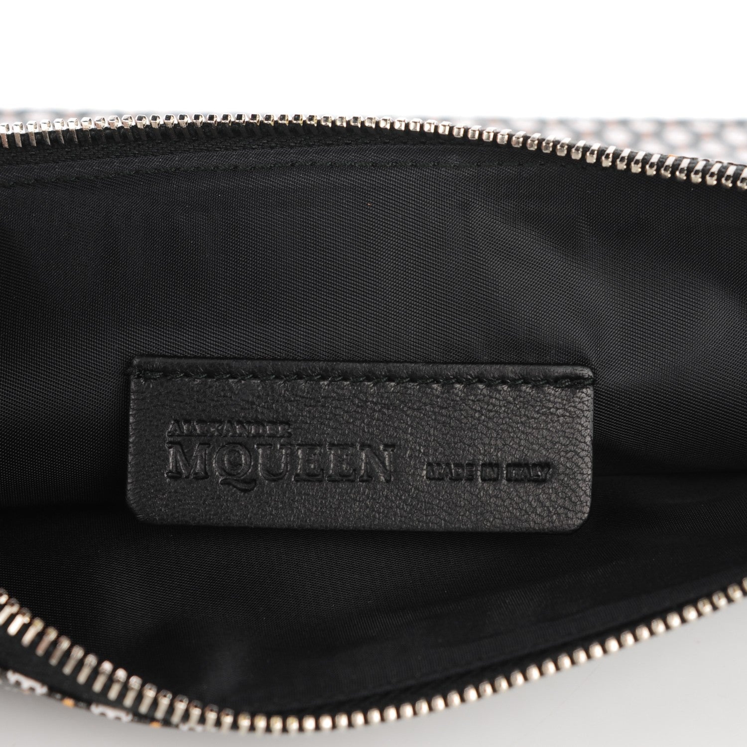 Alexander McQueen Coated Canvas Skull Zipped Pouch Black 5 of 7