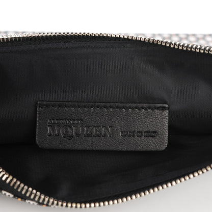 Alexander McQueen Coated Canvas Skull Zipped Pouch Black 5 of 7