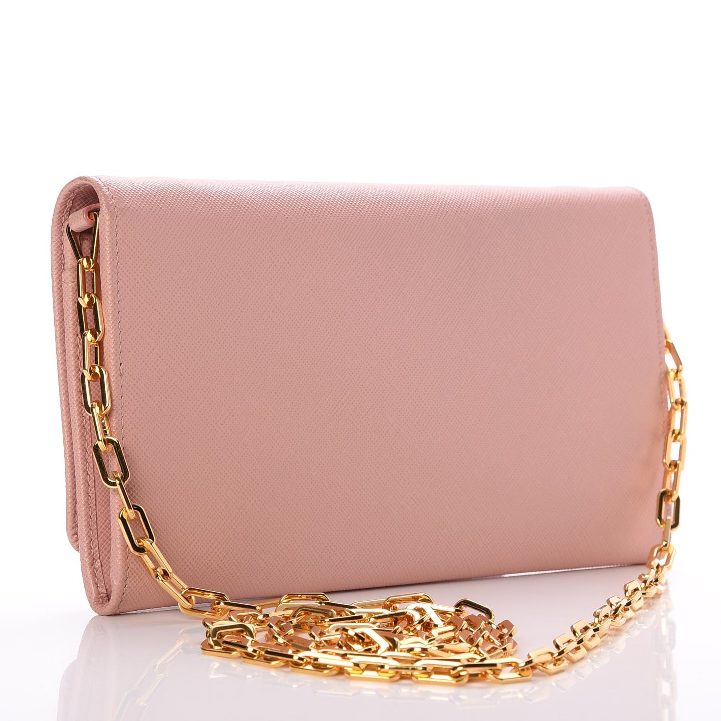 Saffiano Metal Large Chain Wallet Orchidea
