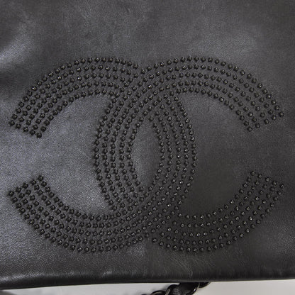 Chanel Lambskin Studded Flap Black 10 of 11