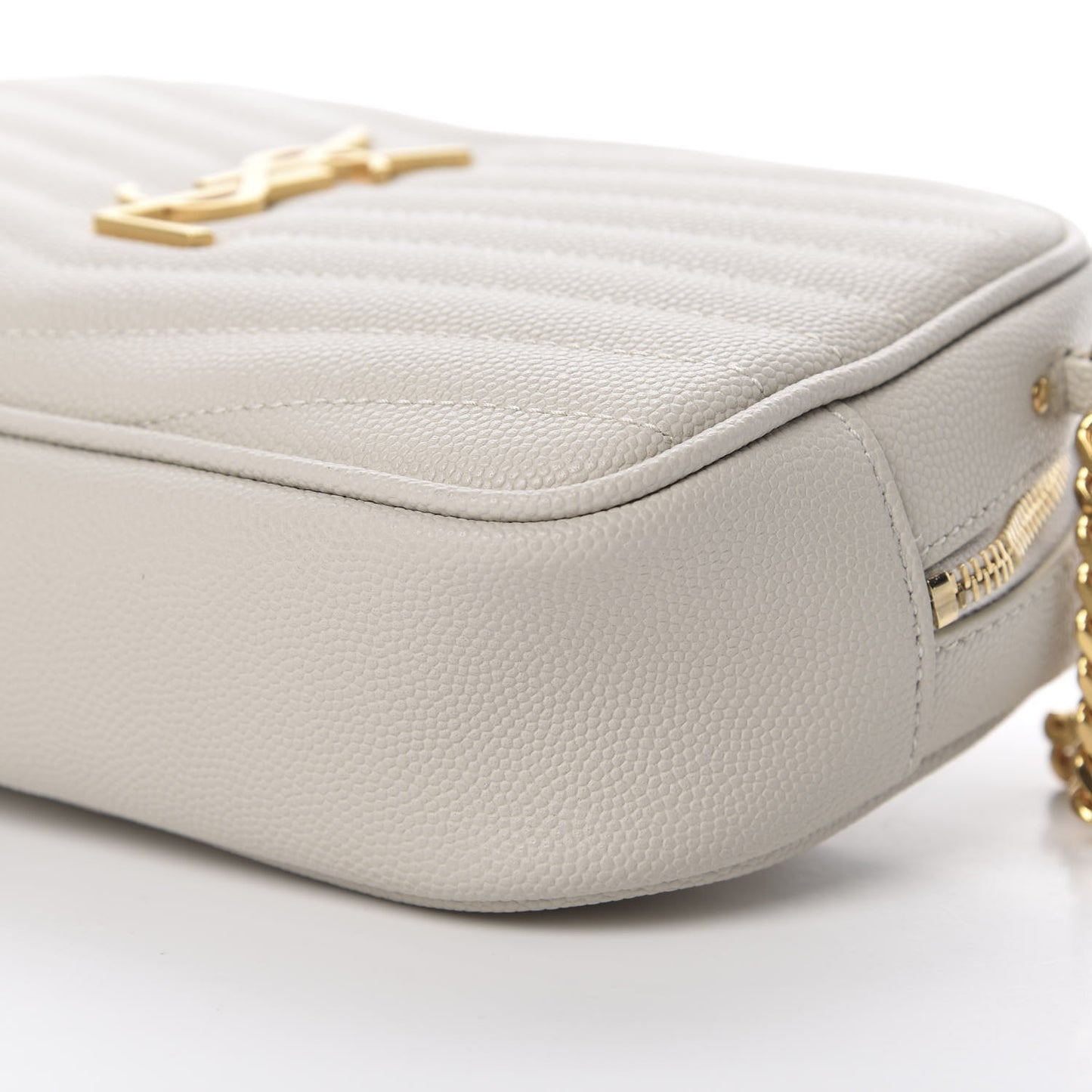 Grain De Poudre Matelasse Monogram Mini Lou Camera Bag Crema Soft