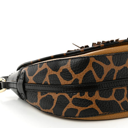 Burberry Haymarket Check Animal Print Maydown Crossbody Bag Brown 8 of 12