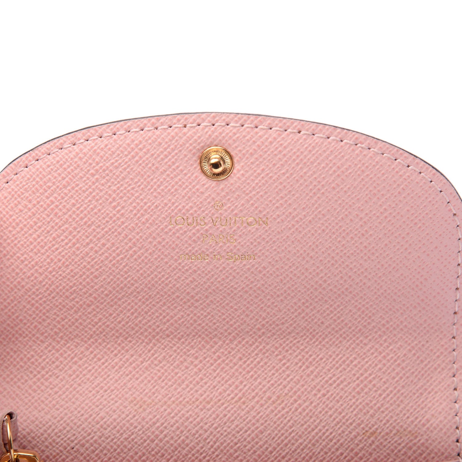 Louis Vuitton Damier Ebene Rosalie Coin Purse Rose Ballerine 6 of 7
