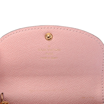 Louis Vuitton Damier Ebene Rosalie Coin Purse Rose Ballerine 6 of 7
