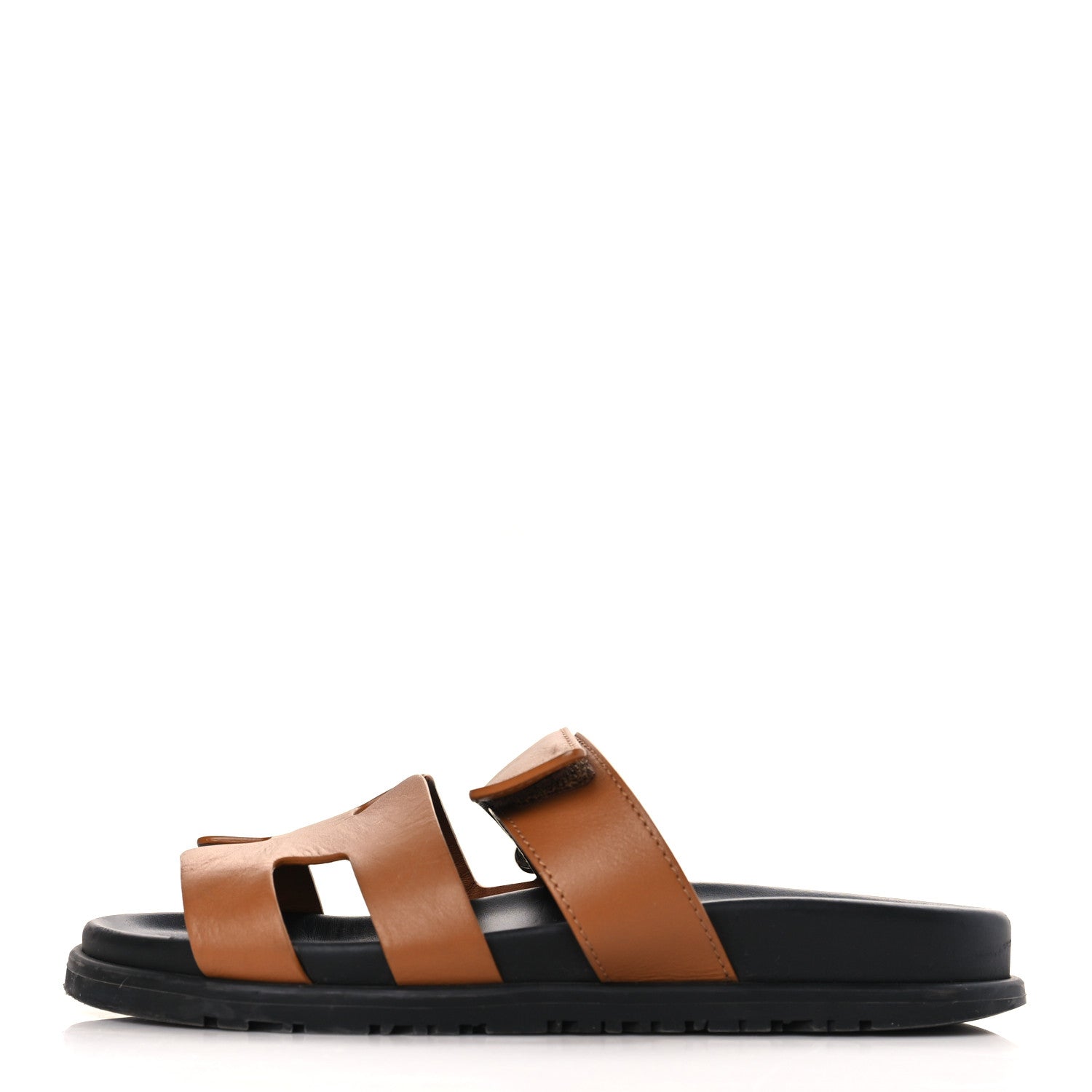 Hermes Calfskin Womens Chypre Sandals 36 Natural 1 of 9