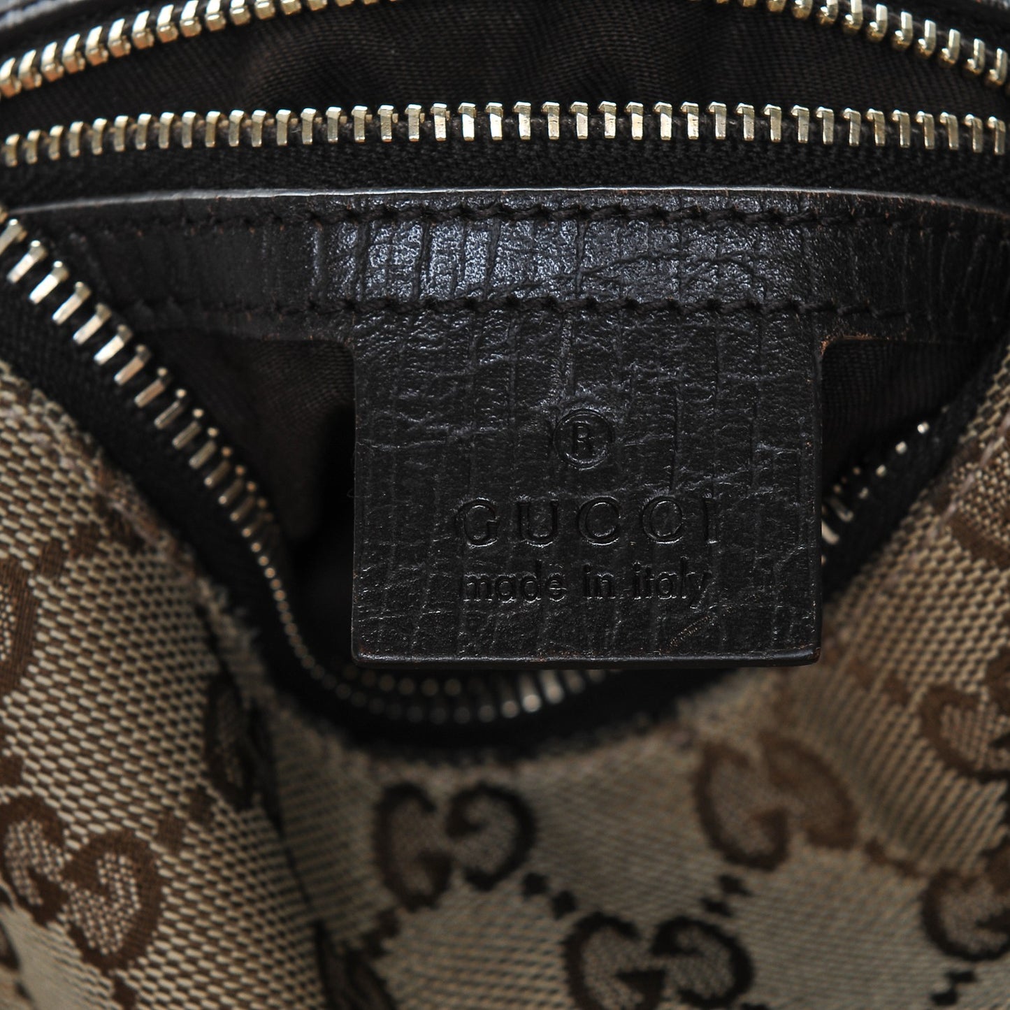 Monogram Medium Horsebit Chain Hobo Dark Brown