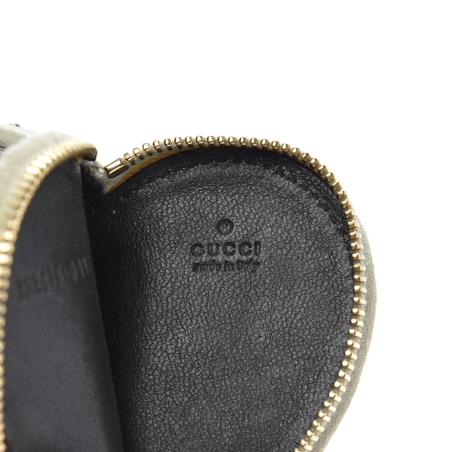 Guccissima Heart Coin Purse White