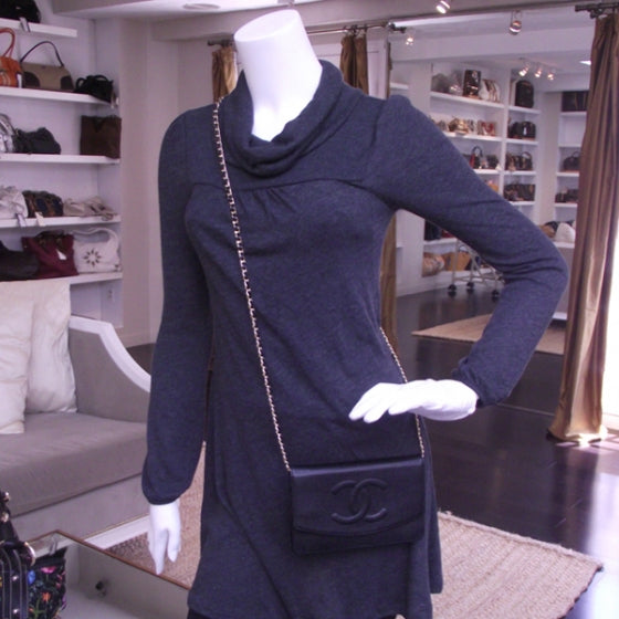 Chanel Caviar Wallet on Chain Black 2 of 10
