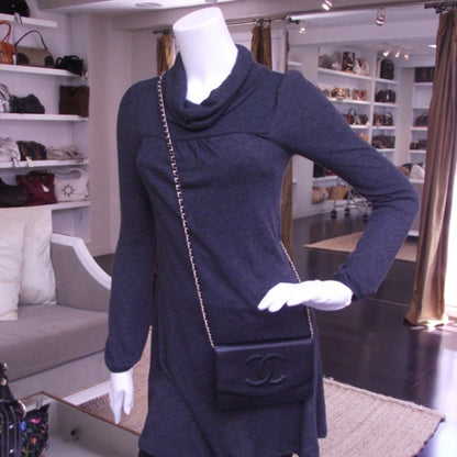 Chanel Caviar Wallet on Chain Black 2 of 10