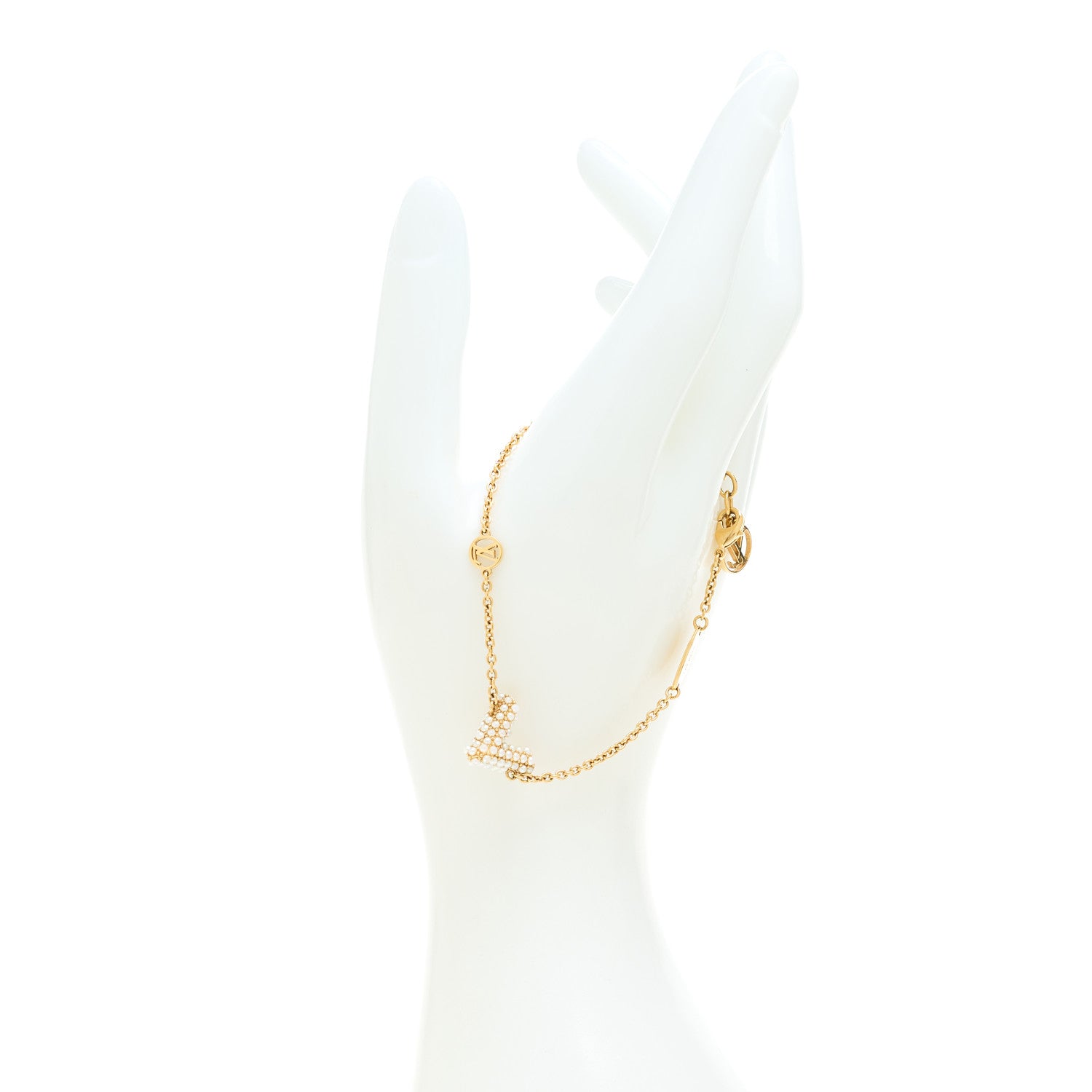 Louis Vuitton Essential V Perle Bracelet Gold 2 of 7
