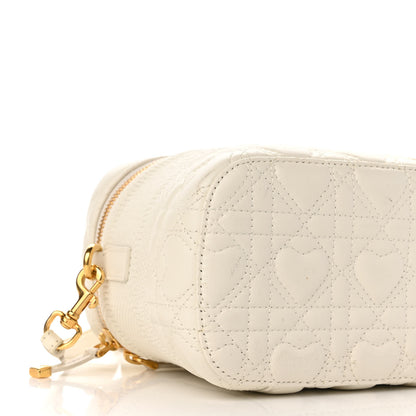 Christian Dior Lambskin Cannage DiorAmour Small Diortravel Vanity Case Latte 8 of 9