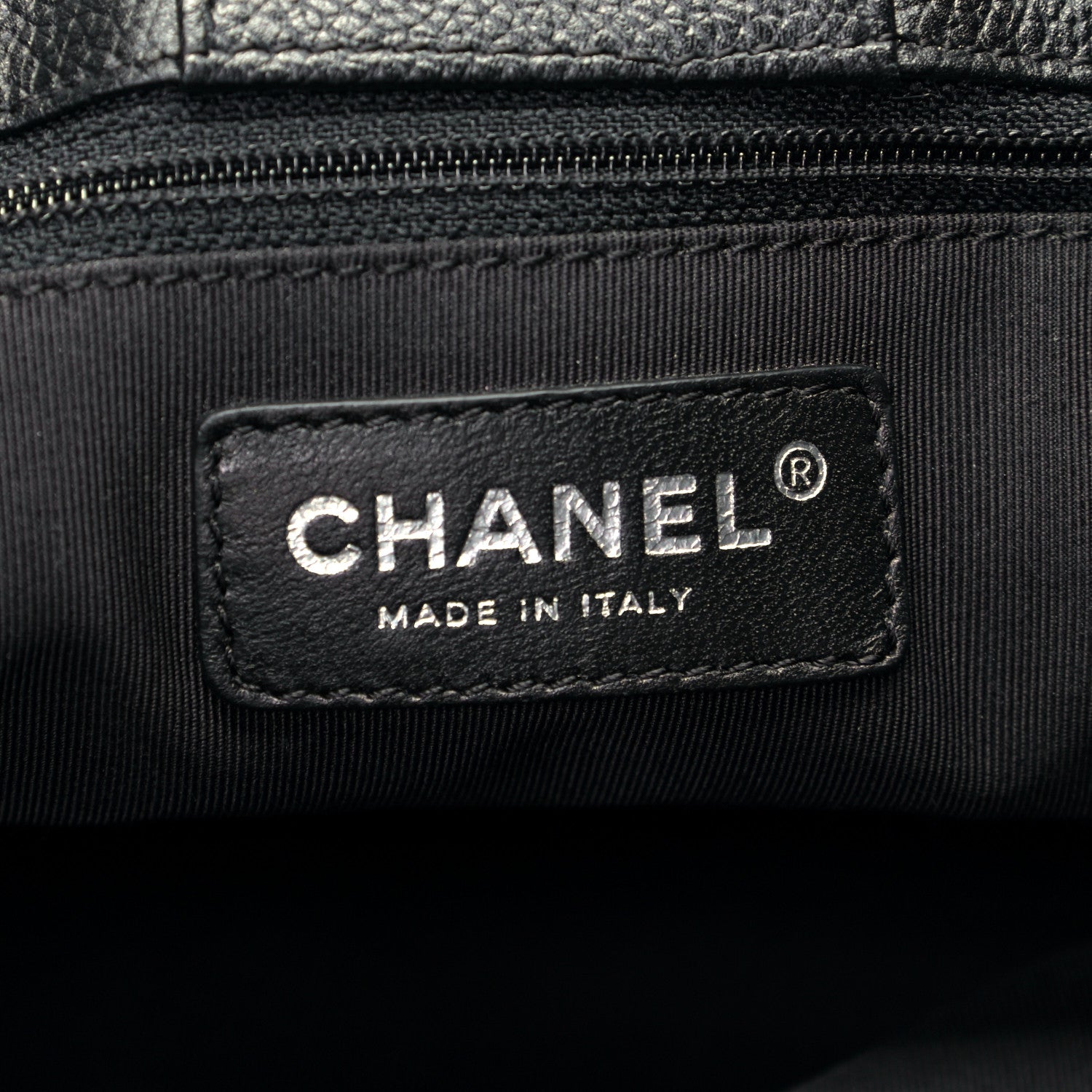 Chanel Calfskin Cerf Executive Shopper Tote Black 5 of 5