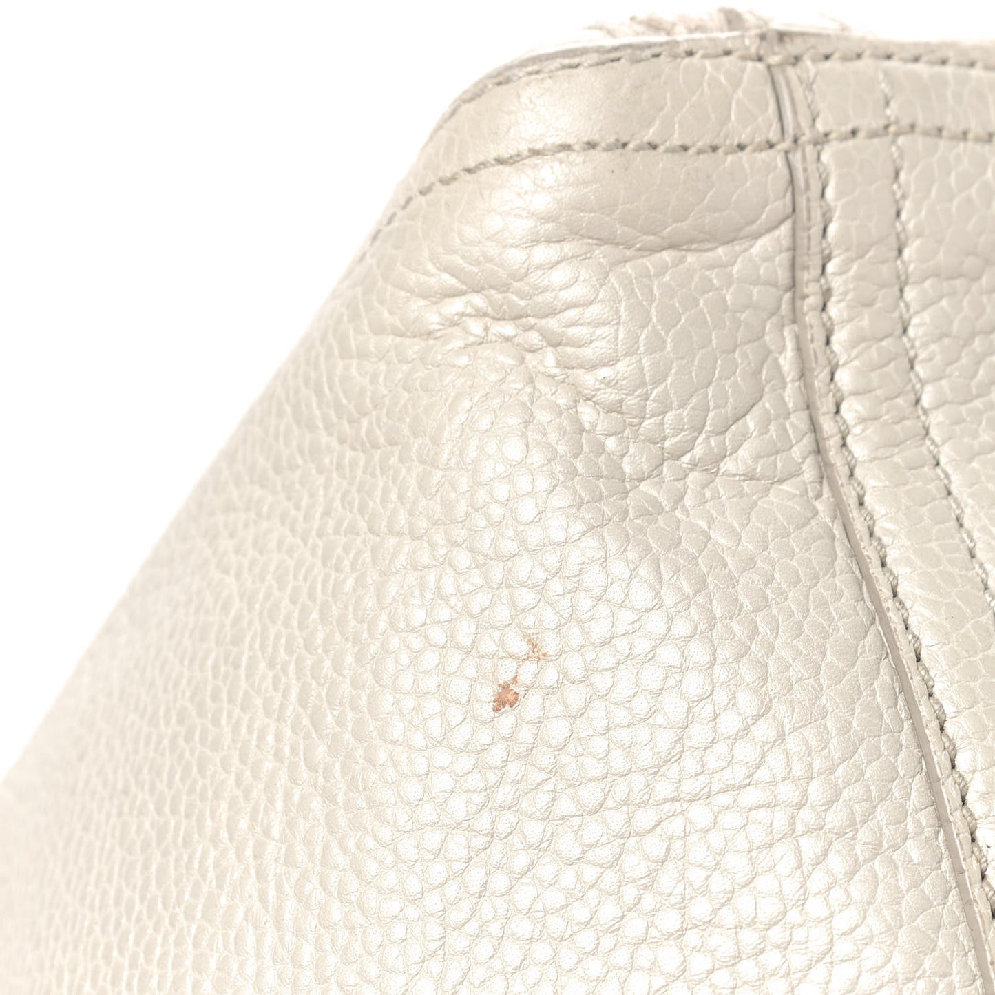 Calfskin Large Downtown Tote Ivory