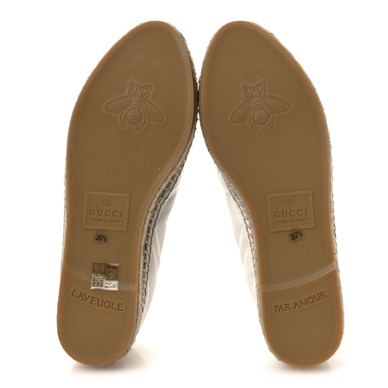 Gucci Nappa Matelasse GG Marmont Espadrilles 37.5 Great White 7 of 13