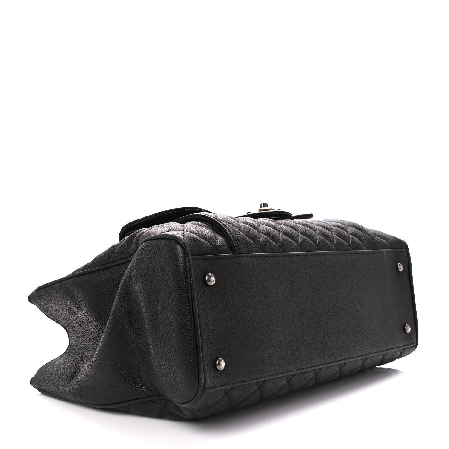 Chanel Caviar Quilted Large Casual Pocket Tote Black 4 of 13