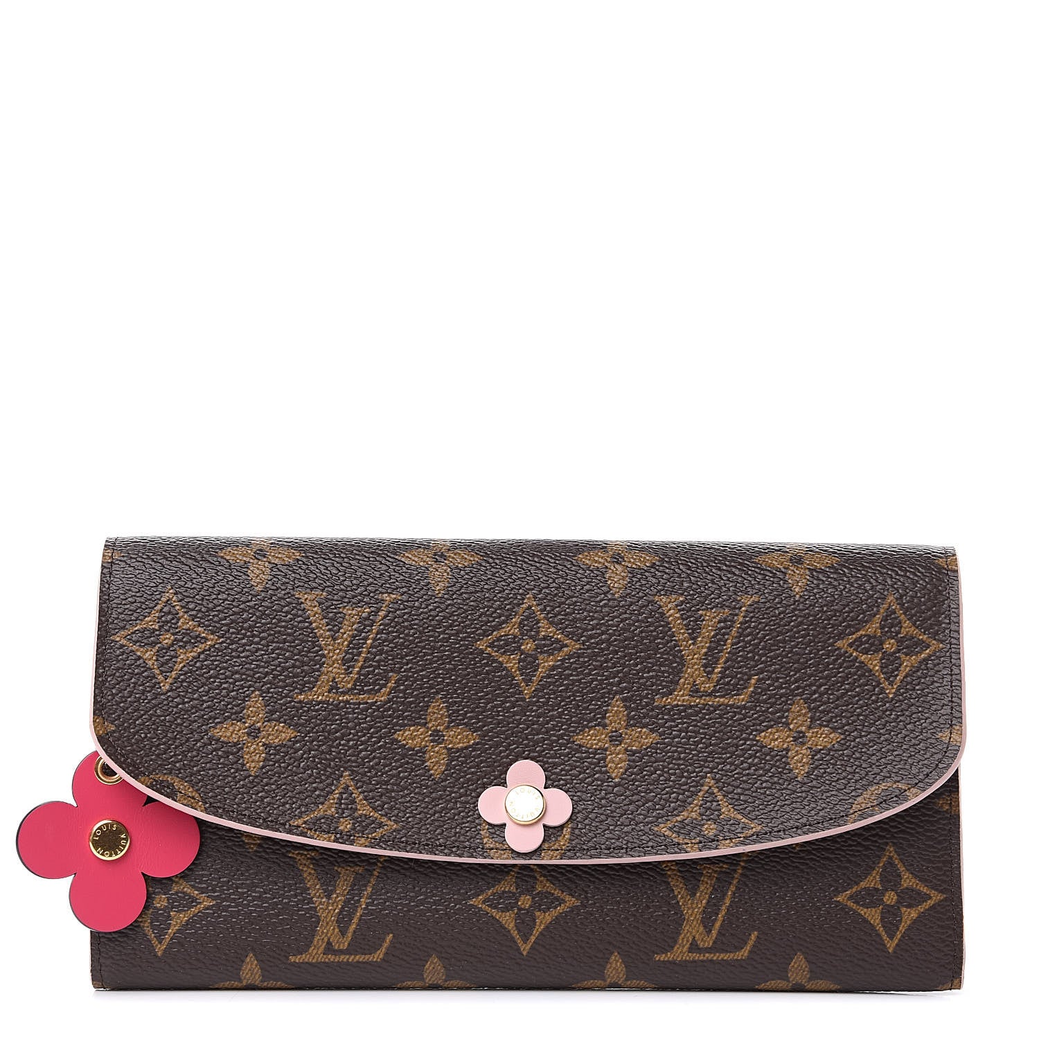 Louis Vuitton Monogram Bloom Flower Emilie Wallet 1 of 8