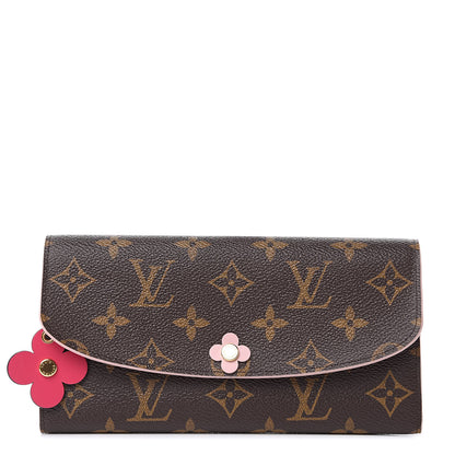 Louis Vuitton Monogram Bloom Flower Emilie Wallet 1 of 8