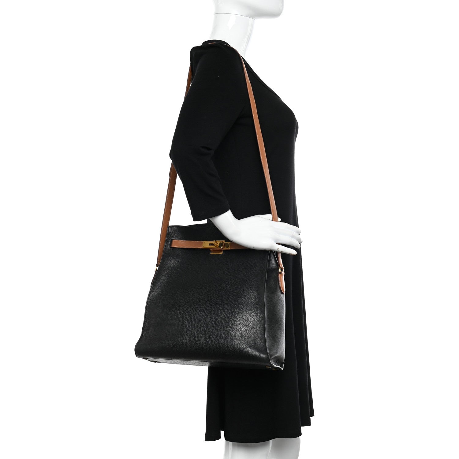 Hermes Ardennes Kelly Sport GM Black Gold 3 of 16