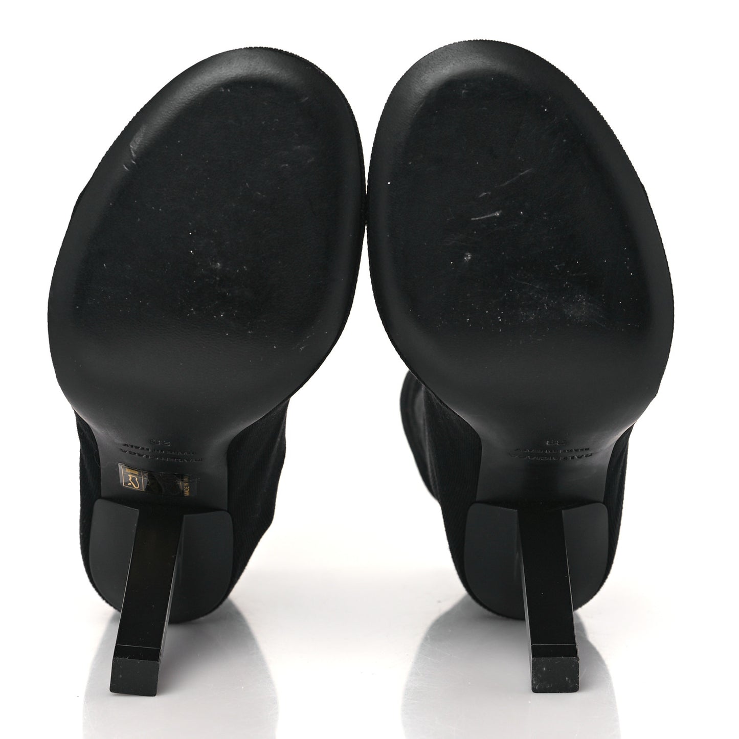 Stretch Tight Fabric Tight 110mm Booties 38 Black