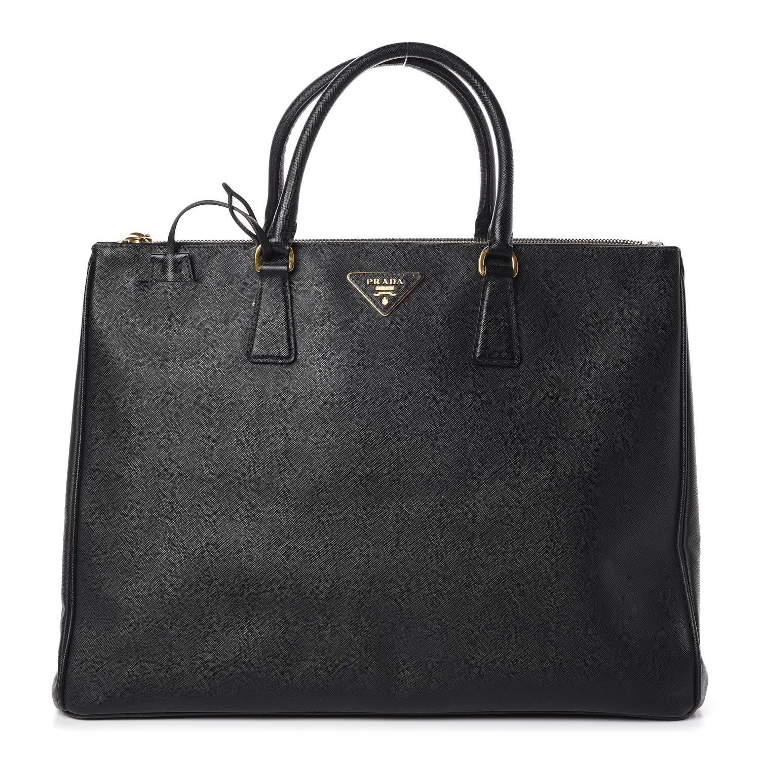 Prada Saffiano Lux Extra Large Galleria Double Zip Tote Black 1 of 10