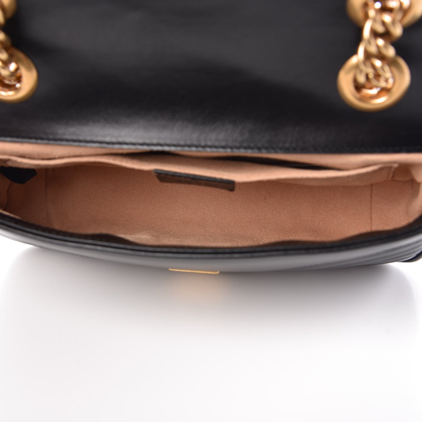 Calfskin Matelasse Mini GG Marmont Shoulder Bag Black