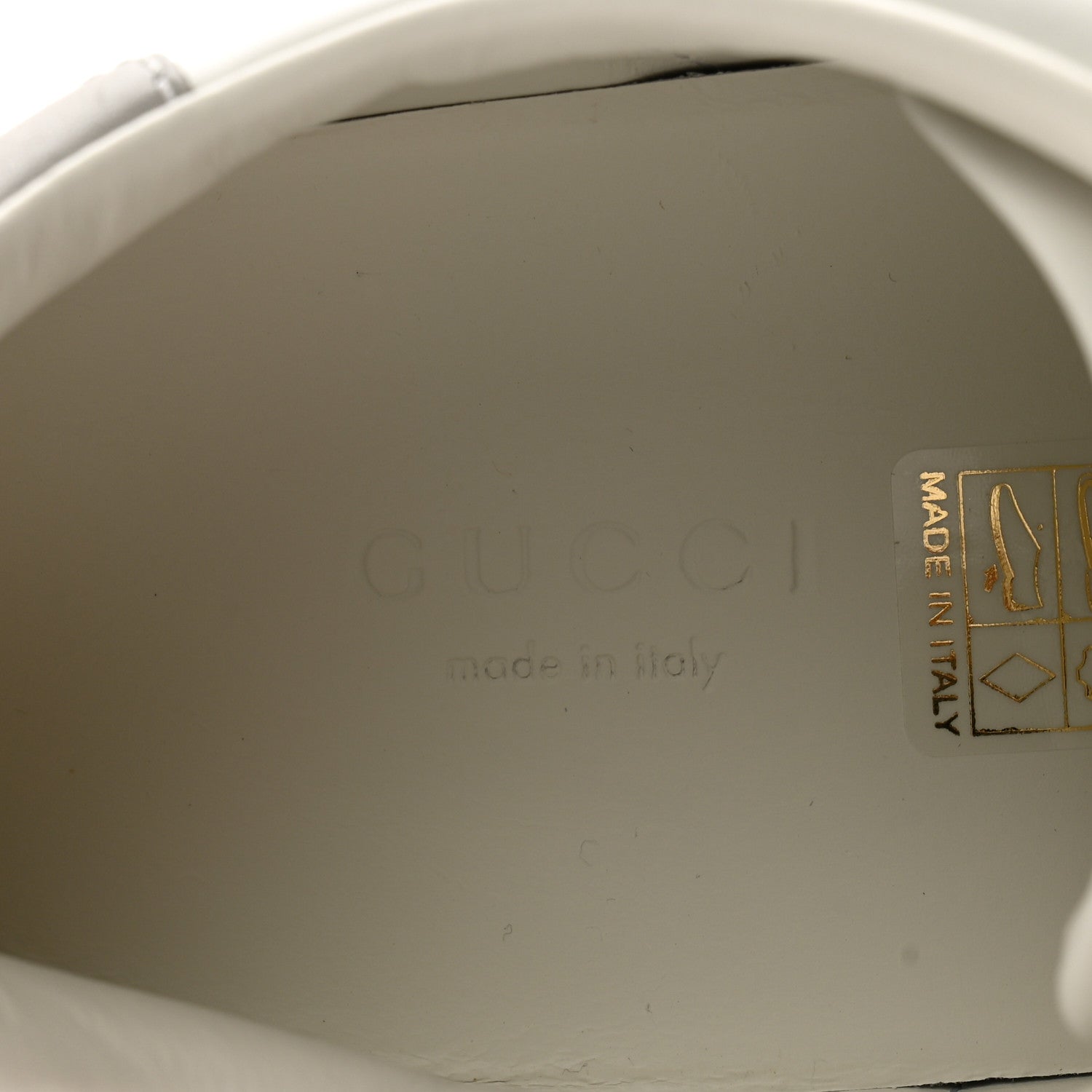 Gucci Calfskin Interlocking G Perforated Womens Ace Sneakers 36.5 White Grey Sky 6 of 10