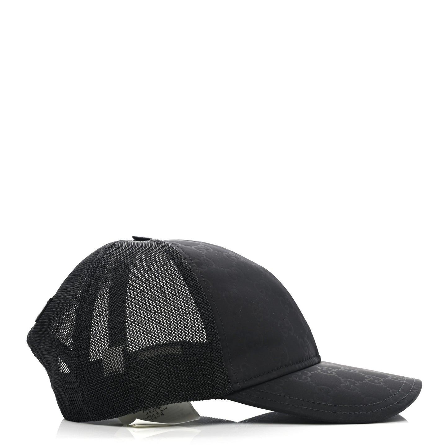 Nylon Monogram Baseball Hat L Black