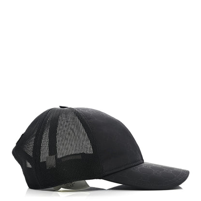 Gucci Nylon Monogram Baseball Hat L Black 5 of 11