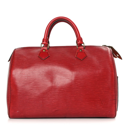 Louis Vuitton Epi Speedy 30 Castillan Red 1 of 14