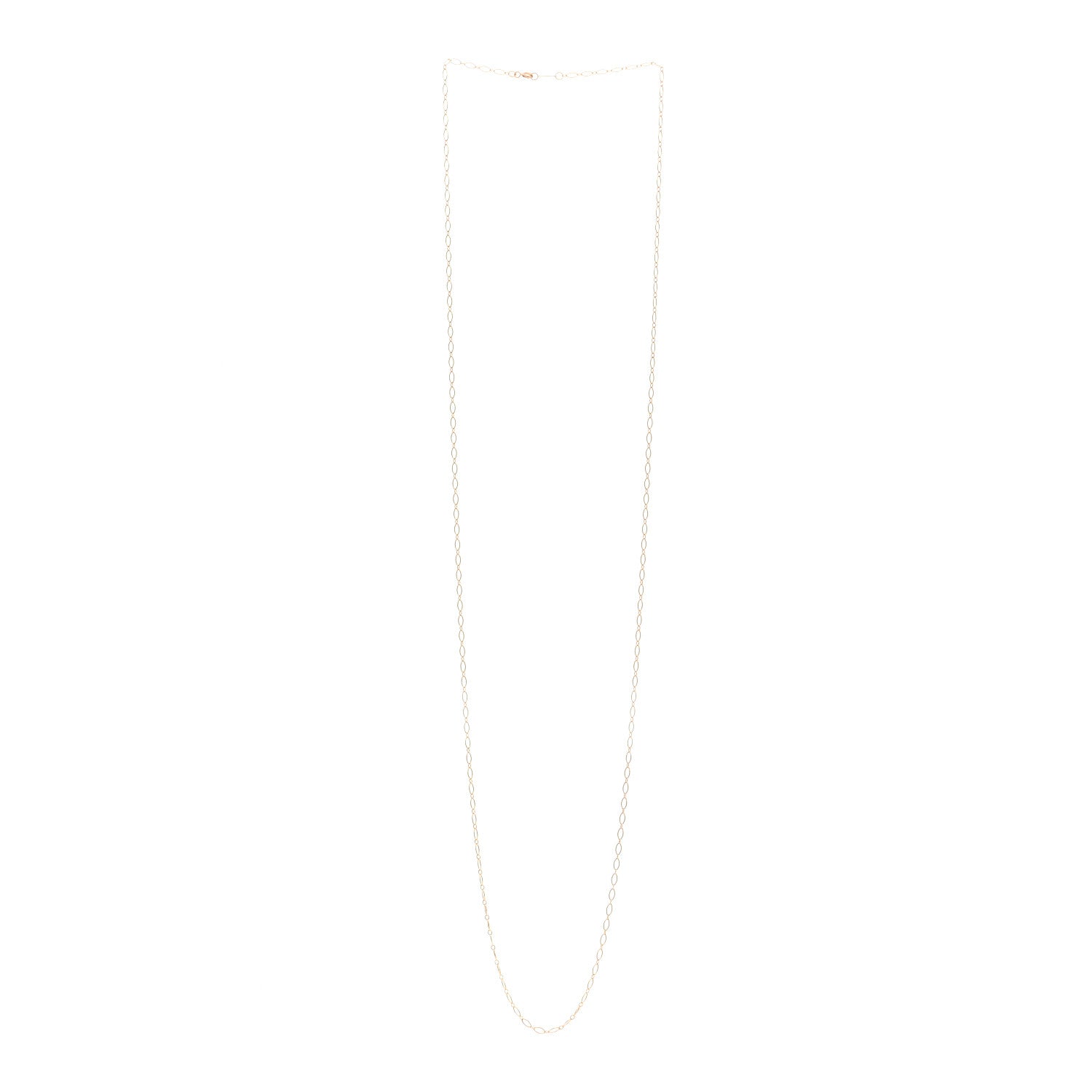 Tiffany 18K Rose Gold Oval Link Chain Necklace 36" 3 of 4