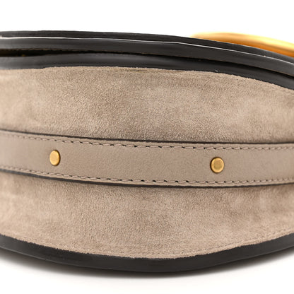 Chloe Calfskin Suede Small Nile Bracelet Bag Motty Grey 10 of 15