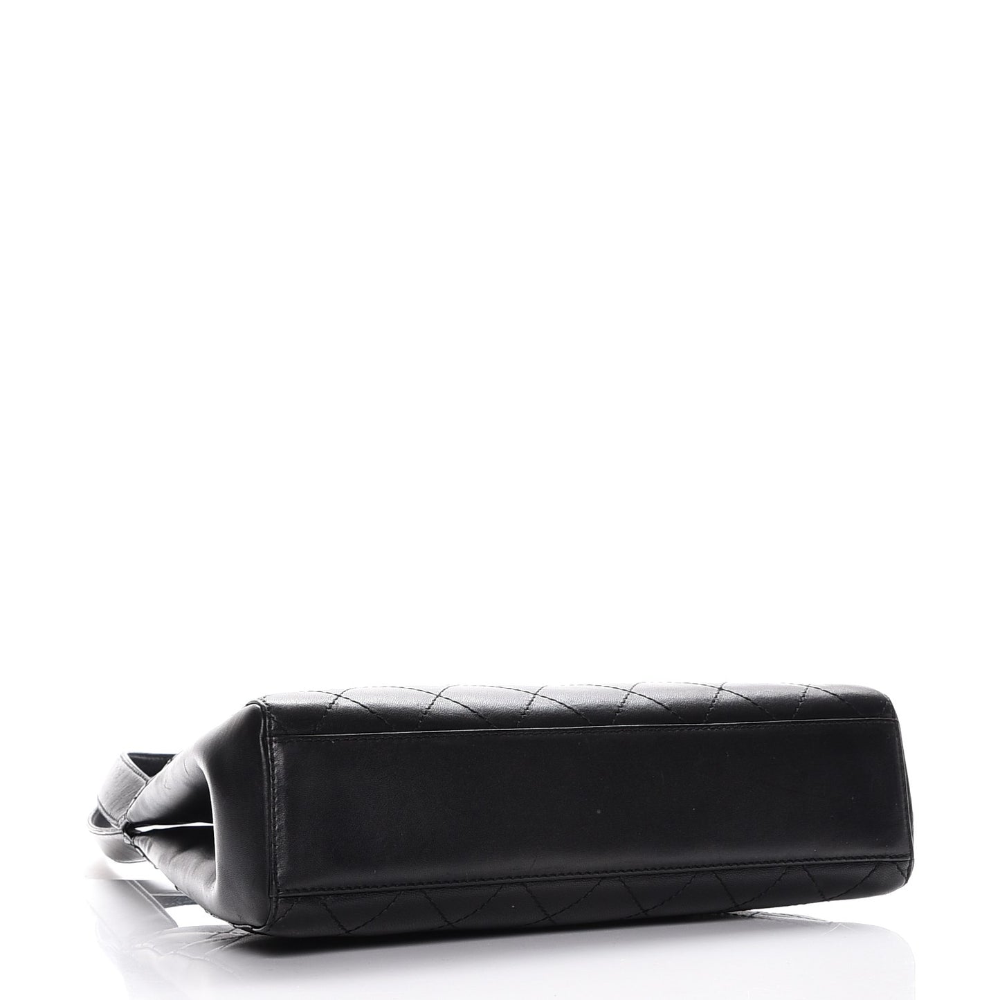 Calfskin Quilted Shoulder Bag Black