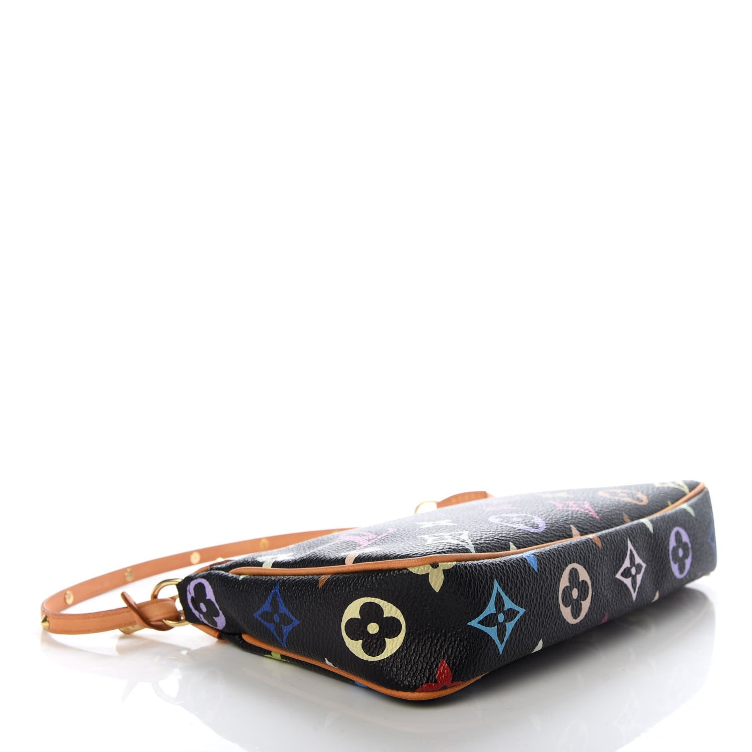 Louis Vuitton Monogram Multicolor Pochette Accessories Black 4 of 10