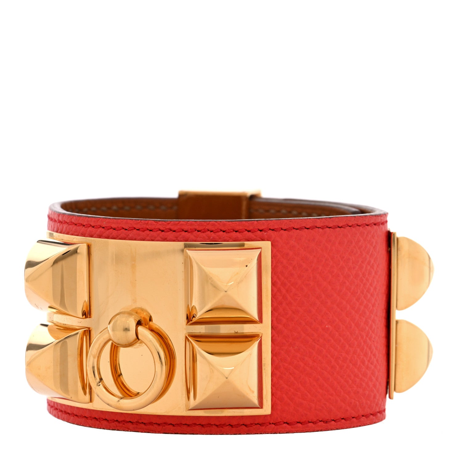 Hermes Epsom Collier De Chien CDC Bracelet S Rose Jaipur 1 of 5