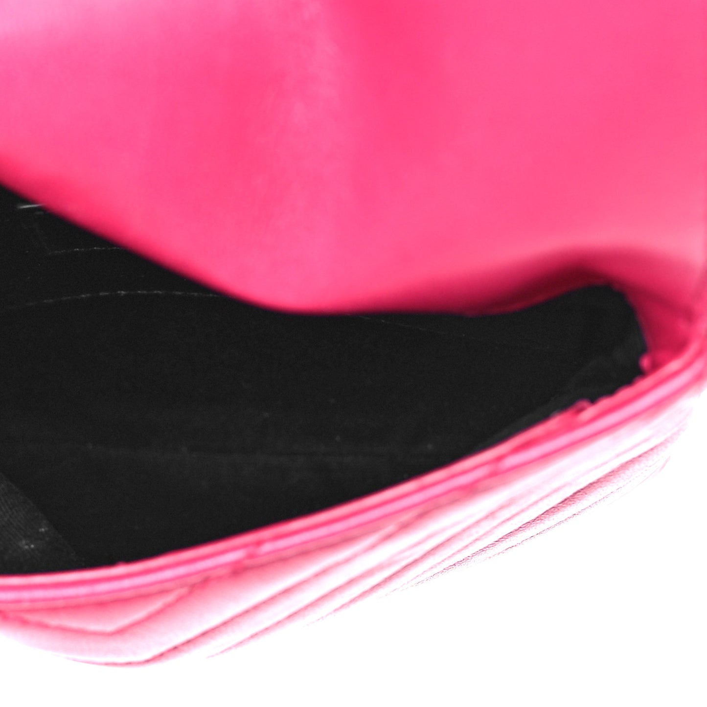 Lambskin Quilted Double Flap Bag Pink