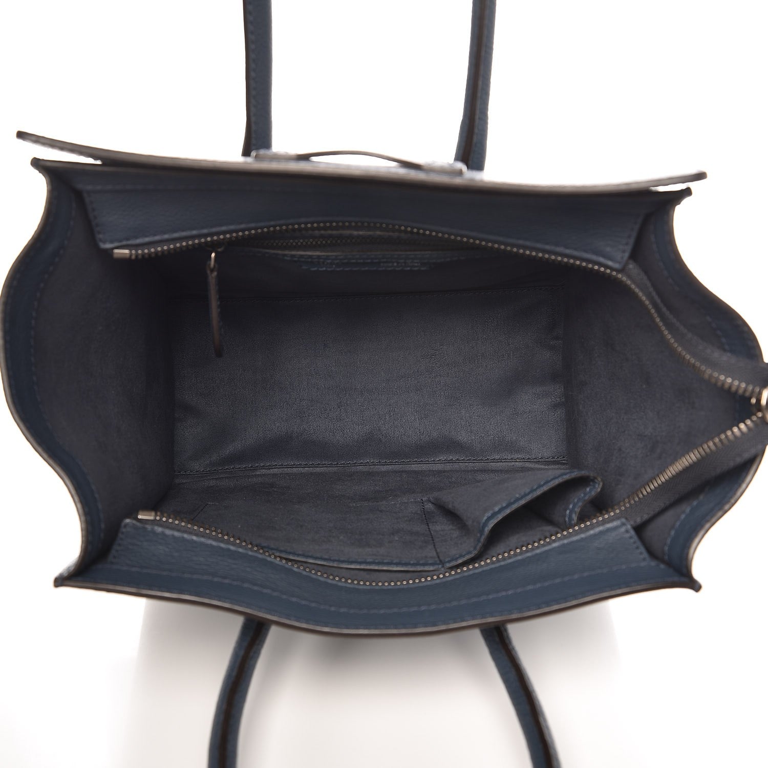 Celine Drummed Calfskin Micro Luggage Orage 5 of 11