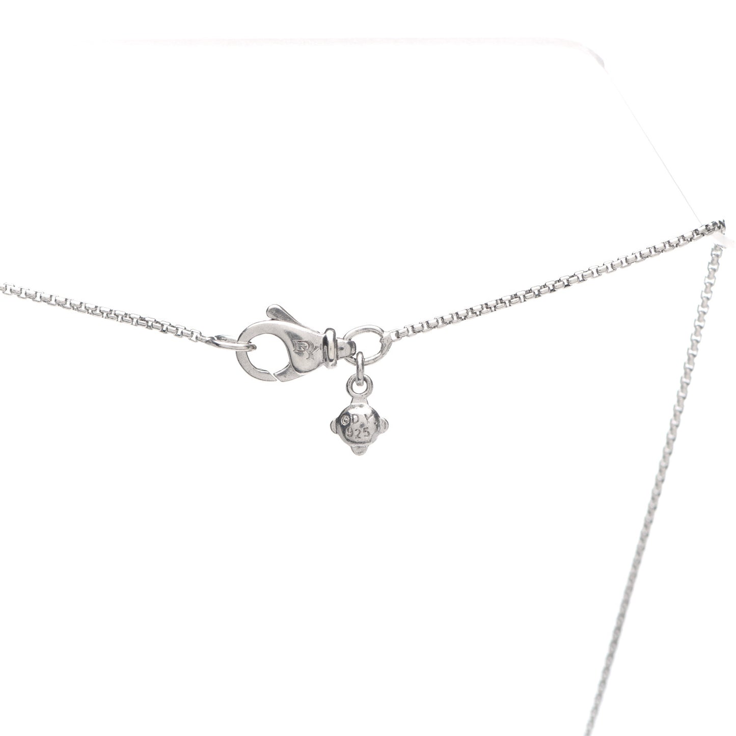 Sterling Silver Diamond 7mm Infinity Pendant Necklace