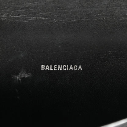 Balenciaga Grained Calfskin Hourglass Top Handle Bag XS Black 6 of 11