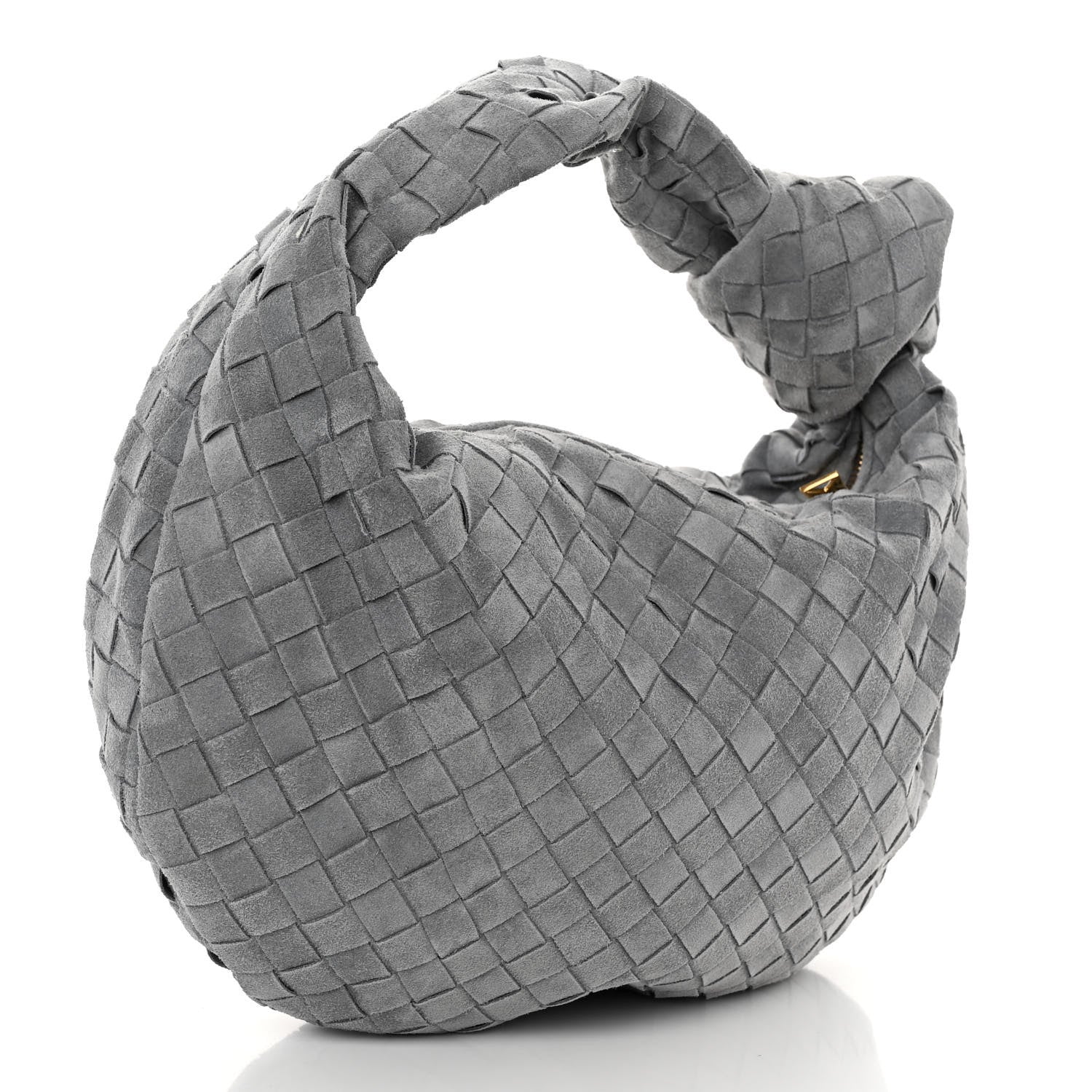 Bottega Veneta Suede Calfskin Intrecciato Teen Jodie Hobo Thunder 3 of 10