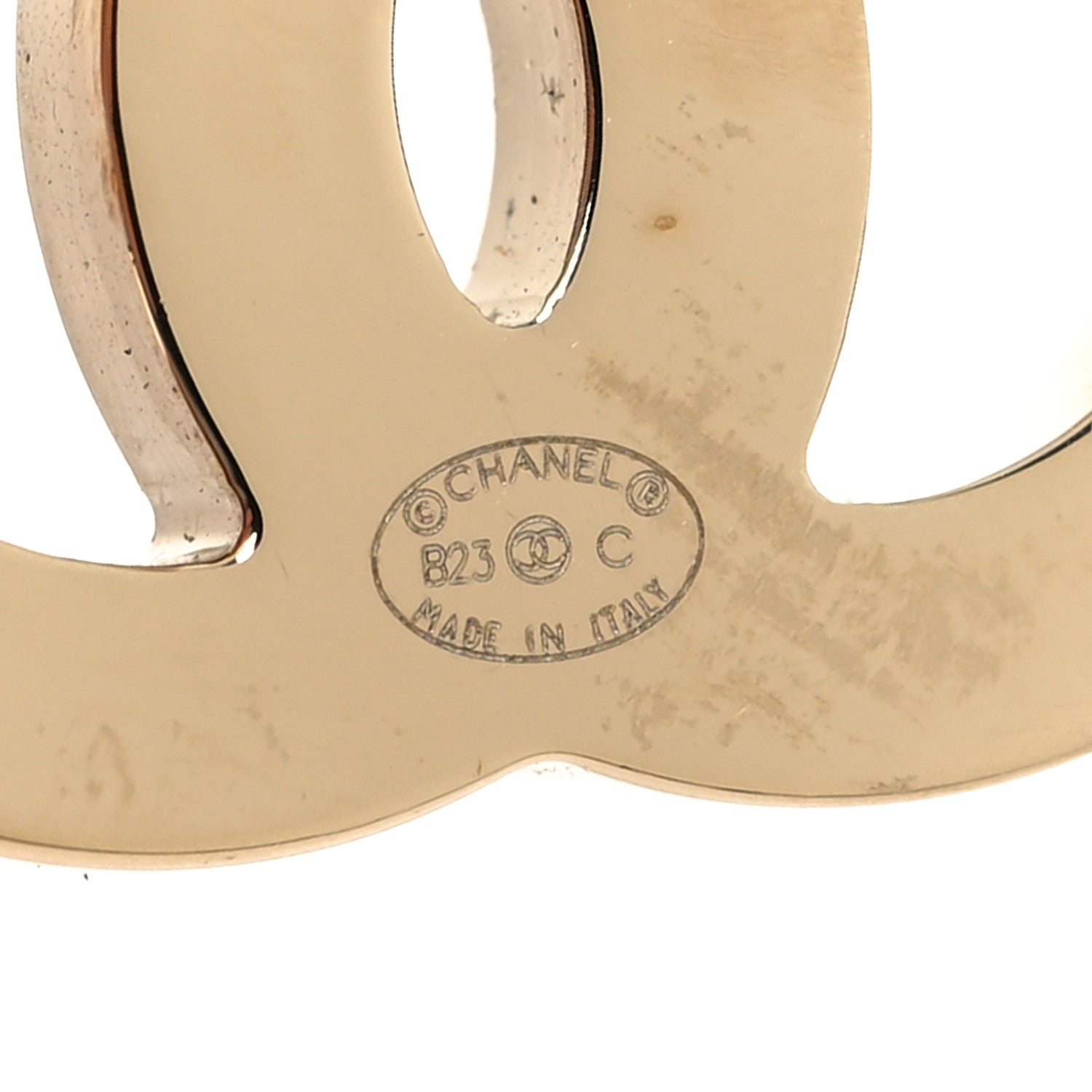 Chanel Enamel Large CC Earrings Black Pink 4 of 4