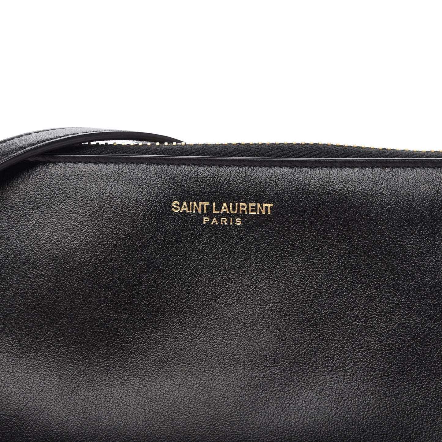 Calfskin Monogram Phone Pouch Crossbody Bag Black