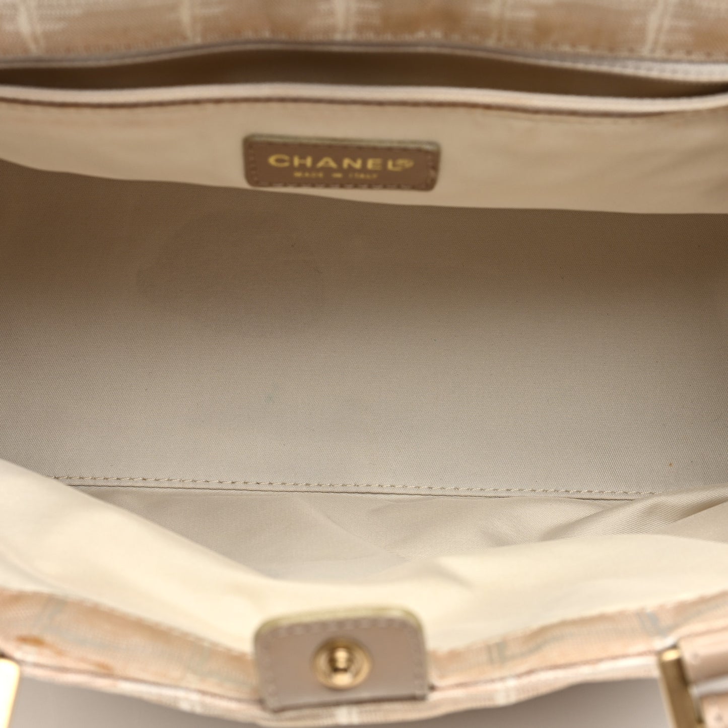 Nylon Travel Shoulder Bag Beige