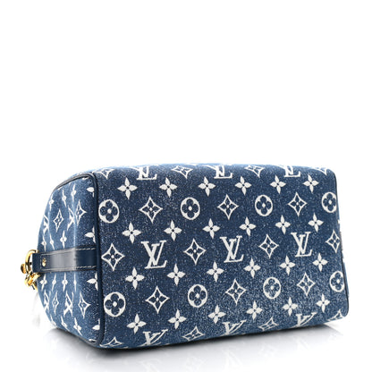 Louis Vuitton Monogram Jacquard Denim Speedy Bandouliere 25 Bleu 4 of 10