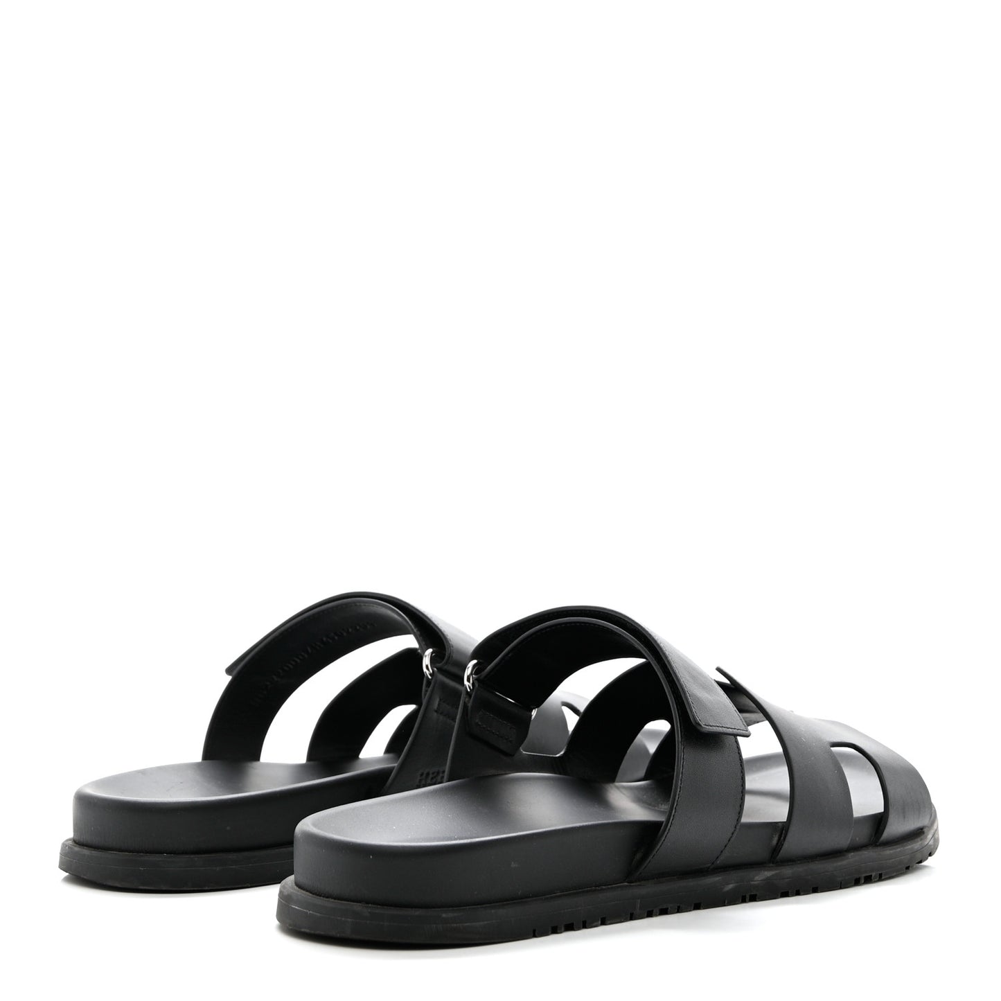 Calfskin Mens Chypre Sandals 45 Black