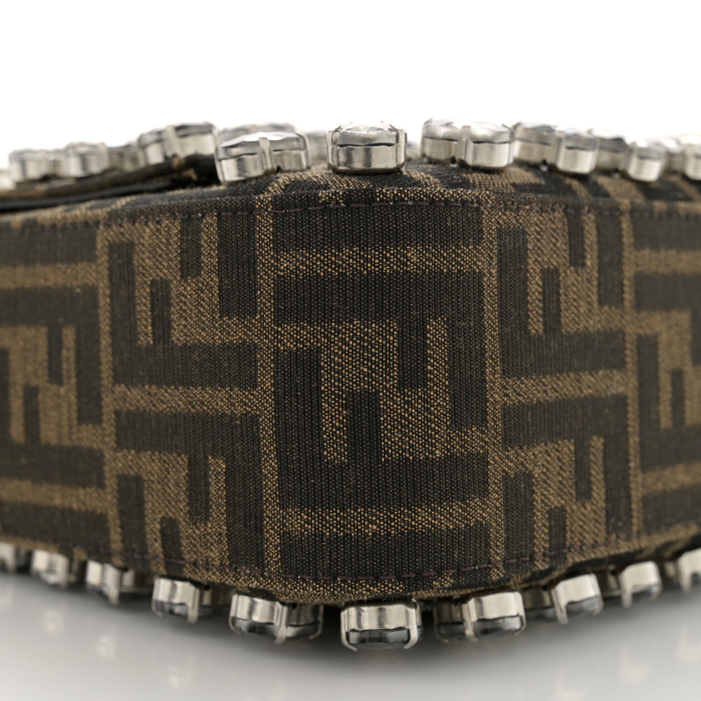 Fabric Jacquard FF 1974 Crystal Embellished Baguette Tobacco Moro Multicolor