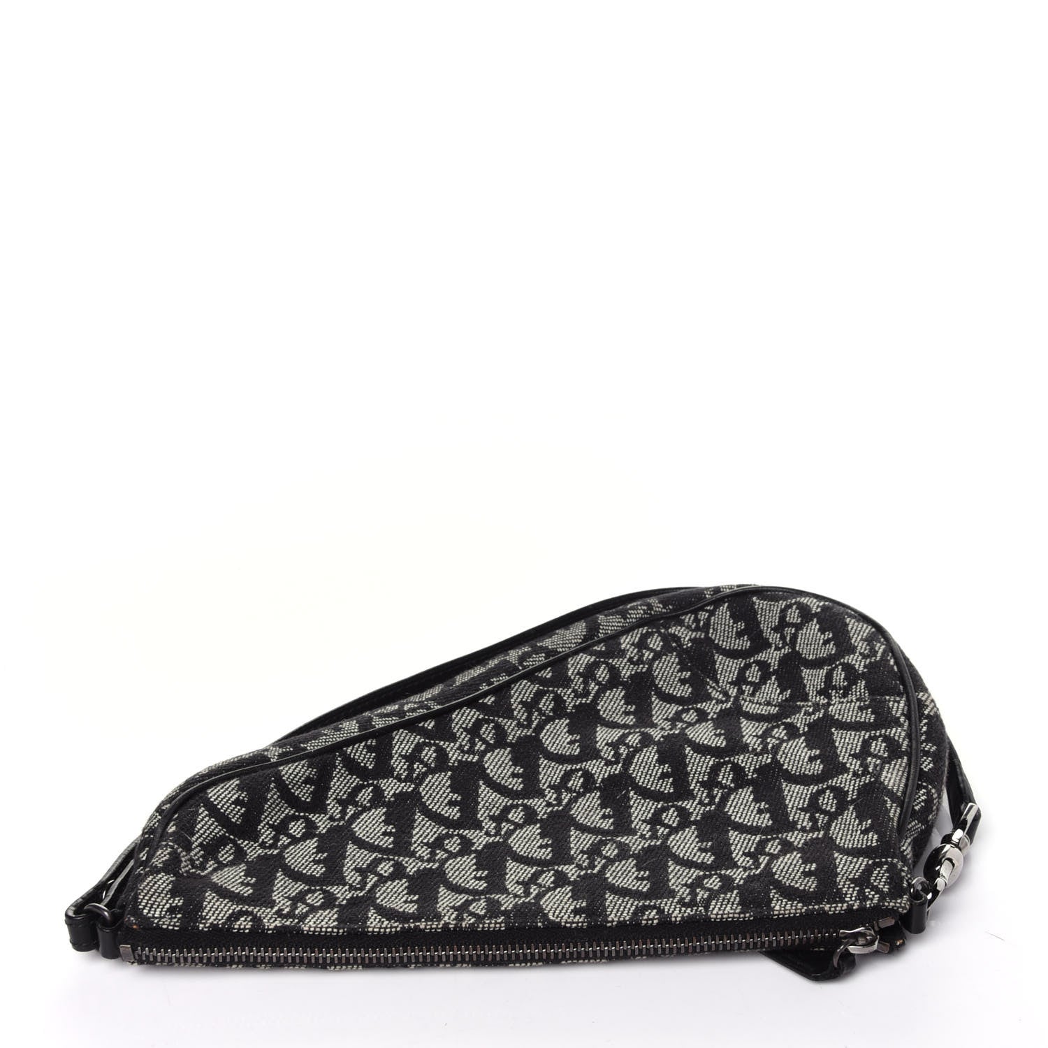 Christian Dior Monogram Mini Saddle Pochette Black 10 of 11