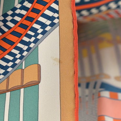 Hermes Silk Sangles En Zigzag Scarf 90 9 of 9