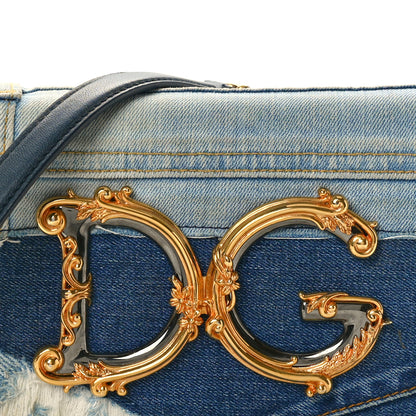 Dolce & Gabbana Denim DG Girls Shoulder Bag Blue 7 of 10