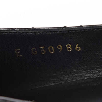 Chanel Aged Calfskin Quilted CC Cap Toe Ballerina Flats 37 Black 8 of 9